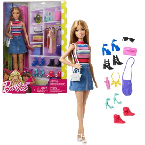 Set de joacă Barbie „Colecție la modă de pantofi”