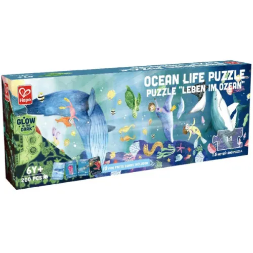 Puzzle 1,5 m „Viața în ocean”, 200 elem.