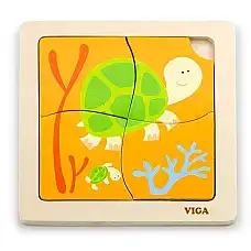 Деревянный мини-пазл 