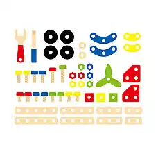 Constructor din lemn cu 48 elem...