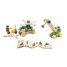 Constructor din lemn cu 53 elem...