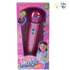 Микрофон со звуком и светом..