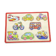 Деревянный пазл с кнопкой “Городско..