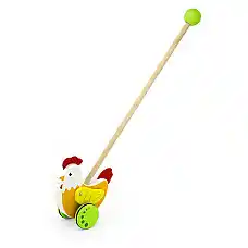 Деревянная каталка “Курочка”..