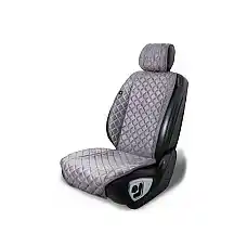 Накидка на сиденье алькантара серая..