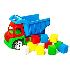 Set nisip masina cu cuburi (12buc)..