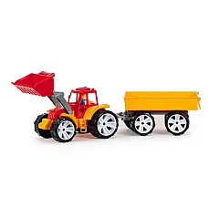 Tractor cu caus si remorca..