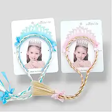 Обруч с косичкой..