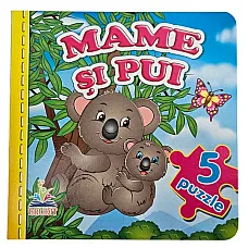 Cartea puzzle (mame si pui)..