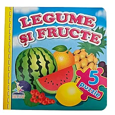 Cartea puzzle - Legume si fructe..