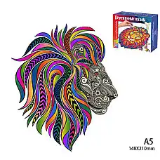 Puzzle din lemn (cu piese-animale)..