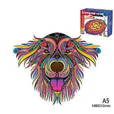 Puzzle din lemn (cu piese-animale) ..