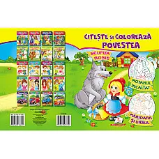 Citește și colorează A4 - Scufița r..