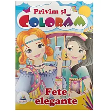 Privim si coloram - Fete elegante..