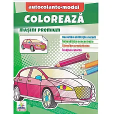 Coloreaza+autocolante - Masini prem..