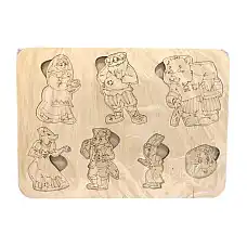 Деревянный пазл ( GOGOASA )..