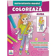 Coloreaza+autocolante -  Alisa..