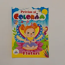 Privim si coloram - Fluturi..