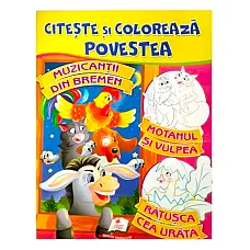 Citeste si coloreaza - Muzicantii d..