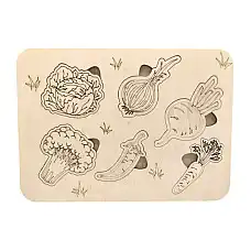 Деревянный пазл ( Овощи )..