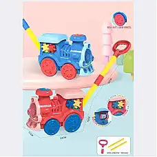 Игрушка каталка с мыльными пузырями..