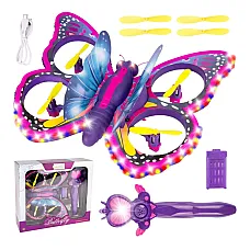 Fluture-Drona cu R/C cu sunet si lu..