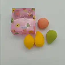 Set de burete cosmetic fructe (4 pi..