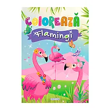 Coloreaza - Flamingi..