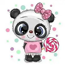 Diamond mosaic Panda (20*30)..