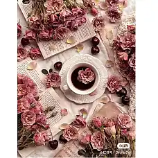 Diamond mosaic Cafea cu trandafiri ..