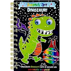Dinozaur Scratch Art..