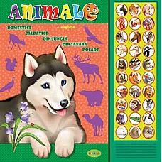 Carte cu sunete - Animale + engleza..