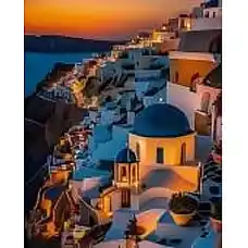 Diamond mosaic Santorini (30*40)..