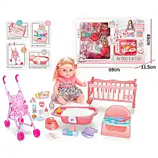 Papusa cu accesorii cu sunet..