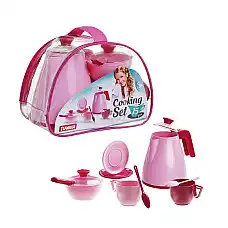 Набор посуды (15 шт) розовый – 43..