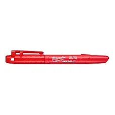 Marker cu vârf fin roșu Milwaukee..