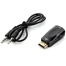 Adapter HDMI  M to  VGA F+ 3.5mm AU..