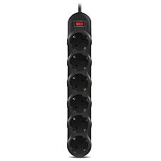 Surge Protector 6 Sockets,  3.0m,  ..