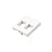 Face plate 2 port, Frech type,45x45mm, LY-FP50