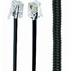 Telephone handset spiral cord, RJ10..
