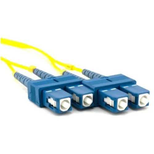 Cabluri de patch-uri cu fibră optică, monomode Duplex SC-SC, 1m