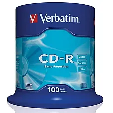 CD-R 100*Cake, Verbatim, 700MB, 52x..