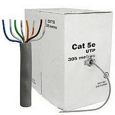 Cable  UTP  Cat.5E, 305m, CCA,24awg..