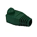 Boot cap for RJ-45, green, UTP cat.5 modular plug,  100 pcs/bag