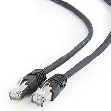 Patch Cord Cat.6/FTP,  1 m, Black, ..