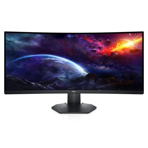 34" DELL S3422DWG, Black, Curved-VA,3440x1440, 144Hz, FreeSync, 1msMPRT, 400cd, HDR400, HDMI+DP+USB