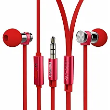 Remax earphones, RM-565i, Red..