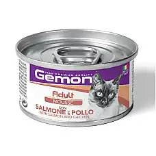 GEMON CAT MOUSSE ADULT SALMON/CHICK..