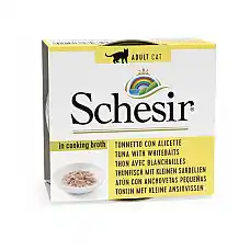 SCHESIR CAT CAN BROTH TUNA WITH WHI..