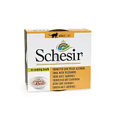 SCHESIR CAT CAN BROTH TUNA WITH PEL..